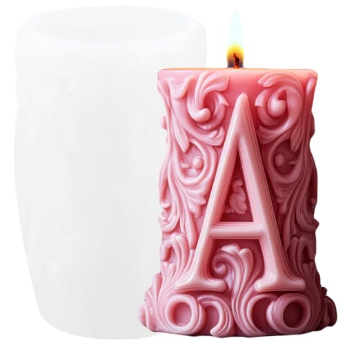 XIAOSHUI Zylinderform für Kerzen, Buchstabe A, Zylinder, Silikon-Kerzenformen, Buchstabe A, Spalte, Harzgussform für Kerzenherstellung, Aromatherapie, Gipskerzen, Modelliermasse, Handwerk XIAOSHUI Zylinderform für Kerzen, Buchstabe A, Zylinder, Silikon-Kerzenformen, Buchstabe A, Spalte, Harzgussform für Kerzenherstellung, Aromatherapie, Gipskerzen, Modelliermasse, Handwerk von XIAOSHUI