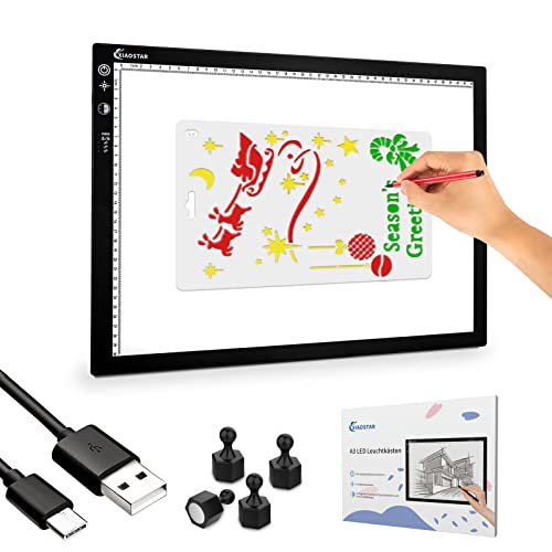 XIAOSTAR A3 Led Licht Pad Leuchttisch, Smart Tracing mit Sperrbildschirm und Timing-Set, Einstellbare Helligkeit und Farbtemperatur,für Künstler, Animationszeichnen, Skizzieren, Röntgenbetrachtung XIAOSTAR A3 Led Licht Pad Leuchttisch, Smart Tracing mit Sperrbildschirm und Timing-Set, Einstellbare Helligkeit und Farbtemperatur,für Künstler, Animationszeichnen, Skizzieren, Röntgenbetrachtung von XIAOSTAR