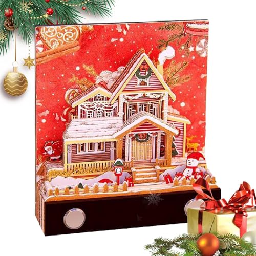 XIAOXIAOYU 3D-Papier-Notizblock – Weihnachts-Notizblock zum Abreißen – Sammlerstück, Schnitzkunst, Notizblock, Weihnachtsdekoration, Tischdekoration für festliches Neujahr XIAOXIAOYU 3D-Papier-Notizblock – Weihnachts-Notizblock zum Abreißen – Sammlerstück, Schnitzkunst, Notizblock, Weihnachtsdekoration, Tischdekoration für festliches Neujahr von XIAOXIAOYU