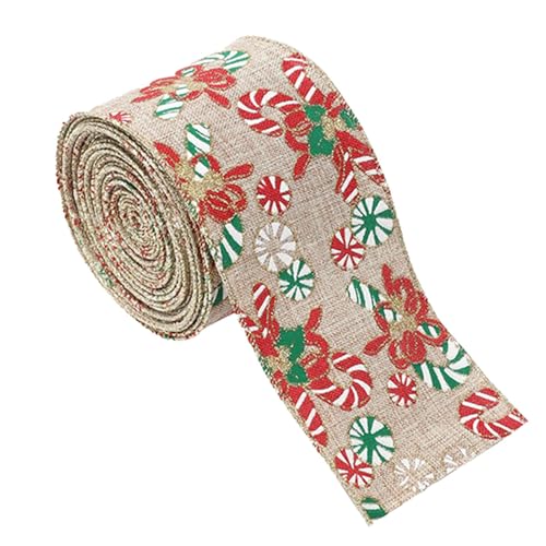 XIAOXIAOYU Festliches Juteband mit Draht, Weihnachtsband, Glitzerband für Familie, Freunde, Kinder, Weihnachten, Geburtstag XIAOXIAOYU Festliches Juteband mit Draht, Weihnachtsband, Glitzerband für Familie, Freunde, Kinder, Weihnachten, Geburtstag von XIAOXIAOYU