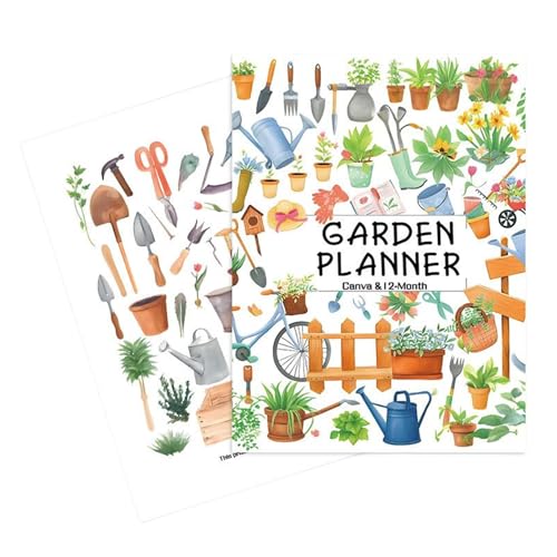 XIAOXIAOYU Gartenbuch | Umfassende Gartenbücher für Anfänger, 12-monatiger Pflanzenpflege-Tracker, Gartenplanungs-Notizbuch für Enthusiasten XIAOXIAOYU Gartenbuch | Umfassende Gartenbücher für Anfänger, 12-monatiger Pflanzenpflege-Tracker, Gartenplanungs-Notizbuch für Enthusiasten von XIAOXIAOYU