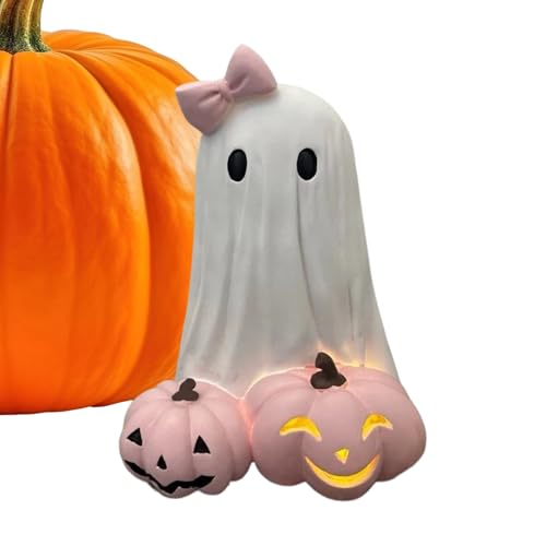 XIAOXIAOYU Halloween-Figuren,Halloween -Mädchen Figur Mit Rosa Schleife - Skulptur Gruselig Für Eingangsbereich Laden Café Party Wohnzimmer Schreibtisch XIAOXIAOYU Halloween-Figuren,Halloween -Mädchen Figur Mit Rosa Schleife - Skulptur Gruselig Für Eingangsbereich Laden Café Party Wohnzimmer Schreibtisch von XIAOXIAOYU