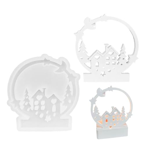 XIAOXIAOYU Kerzenhalter-Formen für Epoxidharz, Weihnachtsbaum und Haus, Kerzenständer, Silikonformen für Harz, Gips, Zementbeton XIAOXIAOYU Kerzenhalter-Formen für Epoxidharz, Weihnachtsbaum und Haus, Kerzenständer, Silikonformen für Harz, Gips, Zementbeton von XIAOXIAOYU