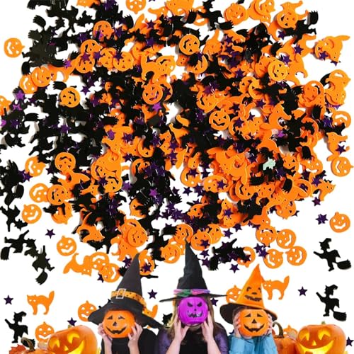 XIAOXIAOYU Tischstreu-Konfetti, Halloween-Party-Tischstreu-Konfetti, PVC-Pailletten, Konfetti, Trick-Party, Streusel, Konfetti-Dekorationen, 15 g XIAOXIAOYU Tischstreu-Konfetti, Halloween-Party-Tischstreu-Konfetti, PVC-Pailletten, Konfetti, Trick-Party, Streusel, Konfetti-Dekorationen, 15 g von XIAOXIAOYU