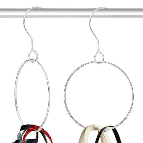 XIAOXIAOYU Washi-Tape-Aufbewahrungsring, Edelstahl-Bandhalter, Organizer, 2 x tragbare Washi-Tape-Halterung zum Aufhängen für Kränze, Netz, Klebeband, Schlüssel von XIAOXIAOYU