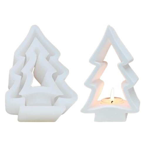 XIAOXIAOYU Weihnachts-Silikonformen | Silikon-Kerzenhalter-Formen in Weihnachtsbaum-Form, Weihnachts-Partyzubehör, Bastelbedarf, wiederverwendbare Gießformen für Harzbeton XIAOXIAOYU Weihnachts-Silikonformen | Silikon-Kerzenhalter-Formen in Weihnachtsbaum-Form, Weihnachts-Partyzubehör, Bastelbedarf, wiederverwendbare Gießformen für Harzbeton von XIAOXIAOYU