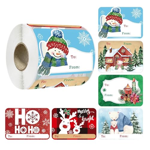 XIAOXIAOYU Weihnachtsanhänger-Aufkleber, Cartoon-Weihnachtsanhänger, Dekoration, exquisite Muster, Urlaubsdekoration für Umschläge, Weihnachtskarten und Weihnachtsbastelarbeiten XIAOXIAOYU Weihnachtsanhänger-Aufkleber, Cartoon-Weihnachtsanhänger, Dekoration, exquisite Muster, Urlaubsdekoration für Umschläge, Weihnachtskarten und Weihnachtsbastelarbeiten von XIAOXIAOYU