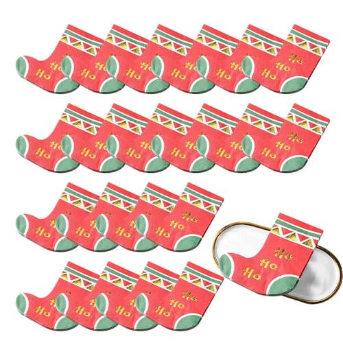 XIAOXIAOYU Weihnachtsservietten, Papier, 2 Schichten, Sockenmuster, Urlaub, Cocktail-Dekorationen, Requisiten, 20 Blatt bedruckte Weihnachtsservietten, Weihnachtsservietten für Tischdekorationen XIAOXIAOYU Weihnachtsservietten, Papier, 2 Schichten, Sockenmuster, Urlaub, Cocktail-Dekorationen, Requisiten, 20 Blatt bedruckte Weihnachtsservietten, Weihnachtsservietten für Tischdekorationen von XIAOXIAOYU