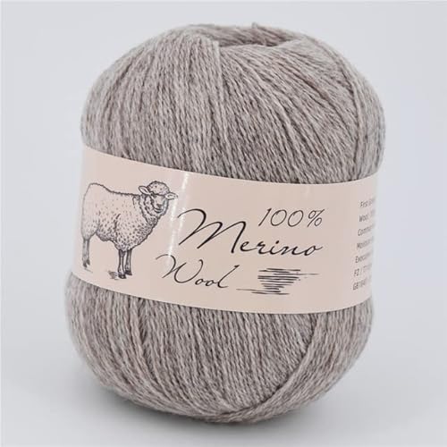 Wollgarn zum Handstricken, Sommer, mittelfein, weich, Merinowolle, Herbst, Winter, Babykleidung, Schal , Garn, 50 g von XIAOXIN