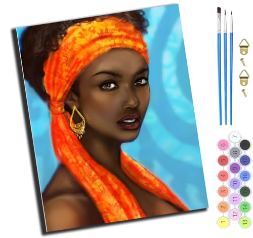 XIAOYOUQIAN Afrikanische Damen,Malen Nach Zahlen Erwachsene,Diy Handgemalt Ölgemälde Kit,Paint By Numbers Adult Mit 3,Pinseln Und Acrylfarbe Leinwand Kit,40X50 Cm,Ohne Rahmen XIAOYOUQIAN Afrikanische Damen,Malen Nach Zahlen Erwachsene,Diy Handgemalt Ölgemälde Kit,Paint By Numbers Adult Mit 3,Pinseln Und Acrylfarbe Leinwand Kit,40X50 Cm,Ohne Rahmen von XIAOYOUQIAN