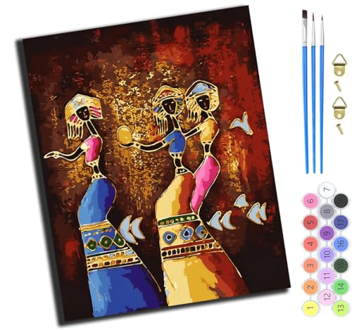 XIAOYOUQIAN Afrikanisches Mädchen,Malen Nach Zahlen Erwachsene,Diy Bastelset Handgemalt Ölgemälde Geschen Kit Mit 3,Pinseln Und Acrylfarbe Knitterfreie Leinwand Kit,40X50 Cm,Ohne Rahmen XIAOYOUQIAN Afrikanisches Mädchen,Malen Nach Zahlen Erwachsene,Diy Bastelset Handgemalt Ölgemälde Geschen Kit Mit 3,Pinseln Und Acrylfarbe Knitterfreie Leinwand Kit,40X50 Cm,Ohne Rahmen von XIAOYOUQIAN