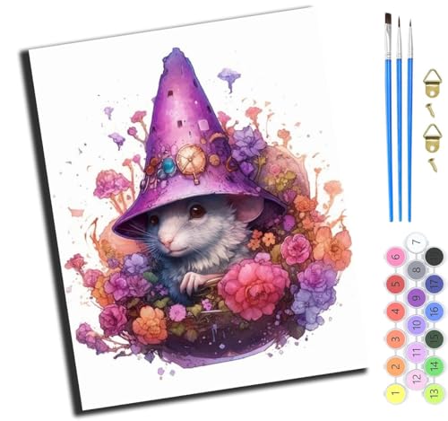 XIAOYOUQIAN Cartoon-Elfenmaus,Malen Nach Zahlen Erwachsene,Diy Handgemalt Ölgemälde,Mit Pinseln Malerei Kits Erwachsene Kunsthandwerk Für Zuhause 40X50 Cm,Mit Rahmen XIAOYOUQIAN Cartoon-Elfenmaus,Malen Nach Zahlen Erwachsene,Diy Handgemalt Ölgemälde,Mit Pinseln Malerei Kits Erwachsene Kunsthandwerk Für Zuhause 40X50 Cm,Mit Rahmen von XIAOYOUQIAN