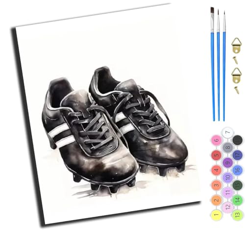XIAOYOUQIAN Schwarz-Weiße Kampfstiefel,Diy Ölgemälde Malen Nach Zahlen Erwachsene Kinder,40X50Cm Handgemalte Geschenke Zahlenmalerei Ab 5 Öl Wandkunst Haus Dekoration Malen,Ohne Rahmen XIAOYOUQIAN Schwarz-Weiße Kampfstiefel,Diy Ölgemälde Malen Nach Zahlen Erwachsene Kinder,40X50Cm Handgemalte Geschenke Zahlenmalerei Ab 5 Öl Wandkunst Haus Dekoration Malen,Ohne Rahmen von XIAOYOUQIAN