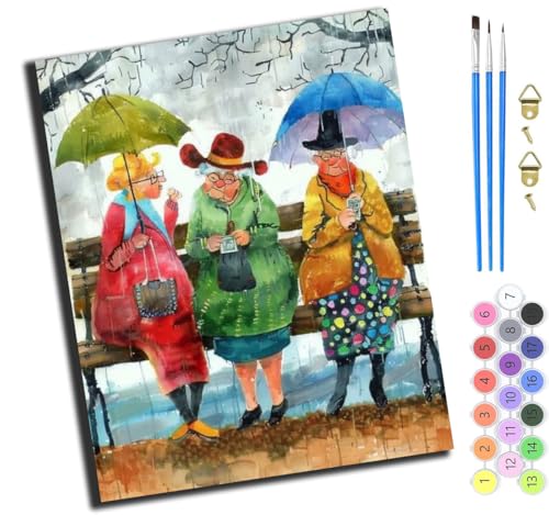 XIAOYOUQIAN Schwesternschaft Im Regen,Malen Nach Zahlen Erwachsene,Diy Handgemalt Ölgemälde Kit,Inklusive Pinsel Und Acrylfarben,40X50 Cm,Ohne Rahmen XIAOYOUQIAN Schwesternschaft Im Regen,Malen Nach Zahlen Erwachsene,Diy Handgemalt Ölgemälde Kit,Inklusive Pinsel Und Acrylfarben,40X50 Cm,Ohne Rahmen von XIAOYOUQIAN