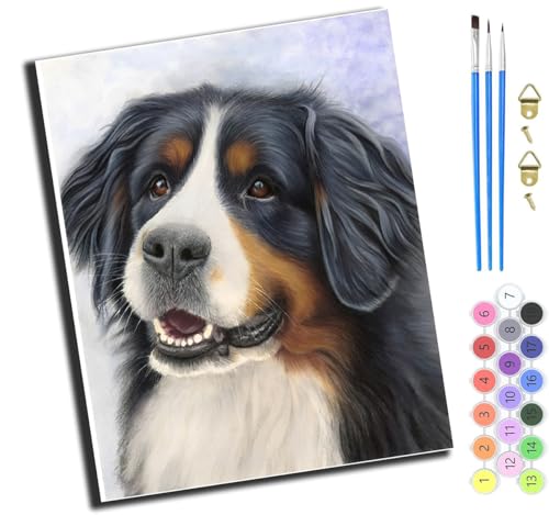 XIAOYOUQIAN Tier Hund,Malen Nach Zahlen Erwachsene,Diy Handgemalt Ölgemälde Kit,Paint By Numbers Adult Mit 3,Pinseln Und Acrylfarbe Leinwand Kit,40X50 Cm,Mit Rahmen XIAOYOUQIAN Tier Hund,Malen Nach Zahlen Erwachsene,Diy Handgemalt Ölgemälde Kit,Paint By Numbers Adult Mit 3,Pinseln Und Acrylfarbe Leinwand Kit,40X50 Cm,Mit Rahmen von XIAOYOUQIAN