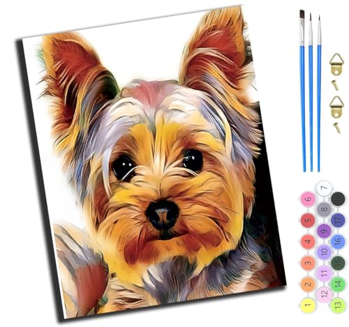 XIAOYOUQIAN Tier Hund Haustier Süß,Malen Nach Zahlen Erwachsene,Diy Handgemalt Ölgemälde,Mit Pinseln Malerei Kits Erwachsene Kunsthandwerk Für Zuhause 40X50 Cm,Mit Rahmen XIAOYOUQIAN Tier Hund Haustier Süß,Malen Nach Zahlen Erwachsene,Diy Handgemalt Ölgemälde,Mit Pinseln Malerei Kits Erwachsene Kunsthandwerk Für Zuhause 40X50 Cm,Mit Rahmen von XIAOYOUQIAN