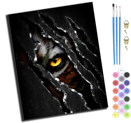 XIAOYOUQIAN Tiere Löwe Tiger Gepard,Malen Nach Zahlen Erwachsene,Diy Bastelset Handgemalt Ölgemälde Kit Mit 3,Pinseln Und Acrylfarbe Leinwand Kit,Geschenkideen,40X50 Cm,Mit Rahmen XIAOYOUQIAN Tiere Löwe Tiger Gepard,Malen Nach Zahlen Erwachsene,Diy Bastelset Handgemalt Ölgemälde Kit Mit 3,Pinseln Und Acrylfarbe Leinwand Kit,Geschenkideen,40X50 Cm,Mit Rahmen von XIAOYOUQIAN