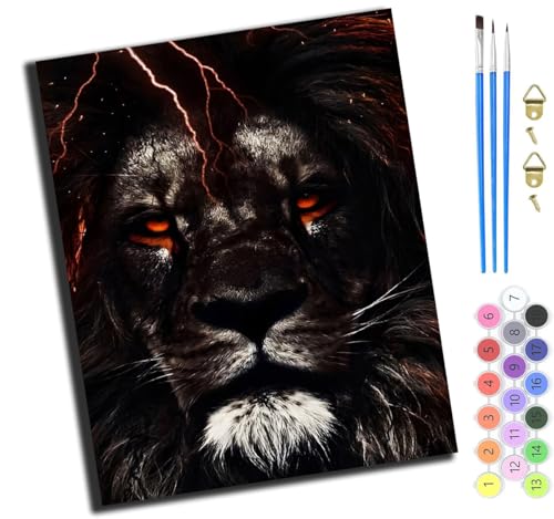 XIAOYOUQIAN Tiere Löwe Tiger Gepard,Malen Nach Zahlen Erwachsene,Diy Handgemalt Ölgemälde,Mit Pinseln Malerei Kits Erwachsene Kunsthandwerk Für Zuhause 40X50 Cm,Mit Rahmen XIAOYOUQIAN Tiere Löwe Tiger Gepard,Malen Nach Zahlen Erwachsene,Diy Handgemalt Ölgemälde,Mit Pinseln Malerei Kits Erwachsene Kunsthandwerk Für Zuhause 40X50 Cm,Mit Rahmen von XIAOYOUQIAN