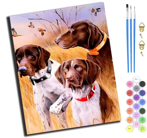 XIAOYOUQIAN Tierhund Ente,Malen Nach Zahlen Erwachsene,Diy Handgemalt Ölgemälde Kit,Paint By Numbers Adult Mit 3,Pinseln Und Acrylfarbe Leinwand Kit,40X50 Cm,Mit Rahmen XIAOYOUQIAN Tierhund Ente,Malen Nach Zahlen Erwachsene,Diy Handgemalt Ölgemälde Kit,Paint By Numbers Adult Mit 3,Pinseln Und Acrylfarbe Leinwand Kit,40X50 Cm,Mit Rahmen von XIAOYOUQIAN