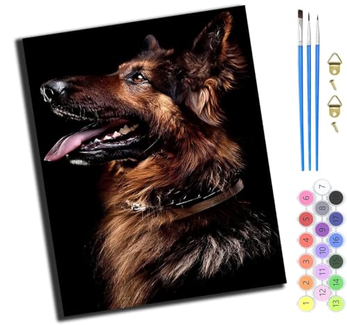 XIAOYOUQIAN Tierhund Streckt Zunge Heraus,Malen Nach Zahlen Erwachsene,Diy Handgemalt Ölgemälde Kit,Groß Diy Ölgemälde Kit Für Anfänger,Knitterfreie Leinwand,40X50Cm,Mit Rahmen XIAOYOUQIAN Tierhund Streckt Zunge Heraus,Malen Nach Zahlen Erwachsene,Diy Handgemalt Ölgemälde Kit,Groß Diy Ölgemälde Kit Für Anfänger,Knitterfreie Leinwand,40X50Cm,Mit Rahmen von XIAOYOUQIAN