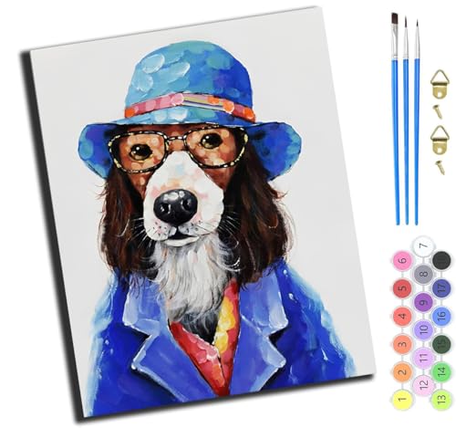 XIAOYOUQIAN Tierischer Süßer Hund,Malen Nach Zahlen Erwachsene,Diy Handgemalt Ölgemälde Kit,40X50 Cm,Paint By Numbers Adult Mit 3,Pinseln Und Acrylfarbe Leinwand Kit,Mit Rahmen XIAOYOUQIAN Tierischer Süßer Hund,Malen Nach Zahlen Erwachsene,Diy Handgemalt Ölgemälde Kit,40X50 Cm,Paint By Numbers Adult Mit 3,Pinseln Und Acrylfarbe Leinwand Kit,Mit Rahmen von XIAOYOUQIAN