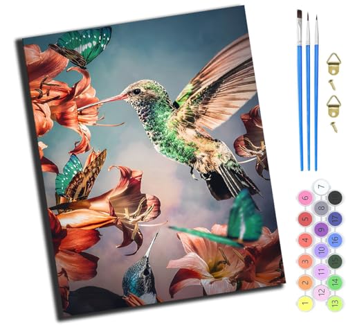 XIAOYOUQIAN Vogel Tier,Malen Nach Zahlen Erwachsene,Diy Bastelset Handgemalt Ölgemälde Geschen Kit Mit 3,Pinseln Und Acrylfarbe Knitterfreie Leinwand Kit,40X50 Cm,Ohne Rahmen XIAOYOUQIAN Vogel Tier,Malen Nach Zahlen Erwachsene,Diy Bastelset Handgemalt Ölgemälde Geschen Kit Mit 3,Pinseln Und Acrylfarbe Knitterfreie Leinwand Kit,40X50 Cm,Ohne Rahmen von XIAOYOUQIAN