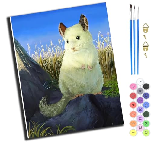 XIAOYOUQIAN Wiesel Steht Auf Einem Stein,Malen Nach Zahlen Erwachsene,Diy Handgemalt Ölgemälde,Mit Pinseln Malerei Kits Erwachsene Kunsthandwerk Für Zuhause 40X50 Cm,Ohne Rahmen XIAOYOUQIAN Wiesel Steht Auf Einem Stein,Malen Nach Zahlen Erwachsene,Diy Handgemalt Ölgemälde,Mit Pinseln Malerei Kits Erwachsene Kunsthandwerk Für Zuhause 40X50 Cm,Ohne Rahmen von XIAOYOUQIAN