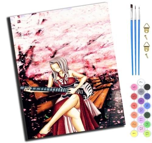 XIAOYOUQIAN Zeichentrick-Anime-Märchen,Malen Nach Zahlen Erwachsene,Diy Handgemalt Ölgemälde Kit,Paint By Numbers Adult Mit 3,Pinseln Und Acrylfarbe Leinwand Kit,40X50 Cm,Ohne Rahmen von XIAOYOUQIAN