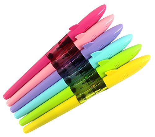 Xiaoyu 6PCS Jinhao Haifisch Füllfederhalter in 6 Farben, feine Spitze (0,38mm) von XIAOYU