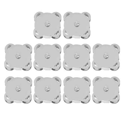 XIASABA 10 PCS SET Metall Magnet Schnalle Schnallen Schnappschnalle -Schnappbäder Buttons ideales DIY -Accessoires für Kleidung und Taschen in Bronzefarbe (18,5 mm hell weiße Handnähte Magnetschnalle) XIASABA 10 PCS SET Metall Magnet Schnalle Schnallen Schnappschnalle -Schnappbäder Buttons ideales DIY -Accessoires für Kleidung und Taschen in Bronzefarbe (18,5 mm hell weiße Handnähte Magnetschnalle) von XIASABA