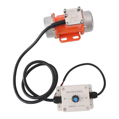 XIASABA DC 24V bürstenloser Aluminiumlegierung Elektrischer Beton Vibrator Vibration Motor 50W mit Geschwindigkeitsregler für die Bergbaumetallurgie Kohlekraftkonstruktion (15W) von XIASABA