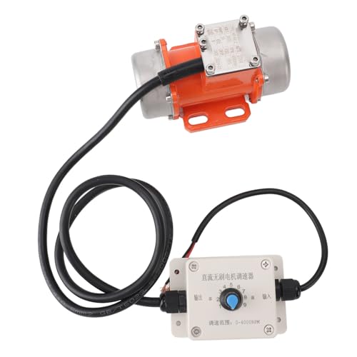 XIASABA DC 24V bürstenloser Aluminiumlegierung Elektrischer Beton Vibrator Vibration Motor 50W mit Geschwindigkeitsregler für die Bergbaumetallurgie Kohlekraftkonstruktion (20W) von XIASABA