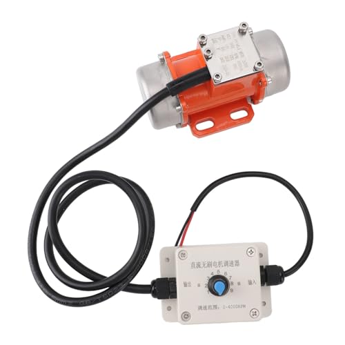 XIASABA DC 24V bürstenloser Aluminiumlegierung Elektrischer Beton Vibrator Vibration Motor 50W mit Geschwindigkeitsregler für die Bergbaumetallurgie Kohlekraftkonstruktion (30W) von XIASABA