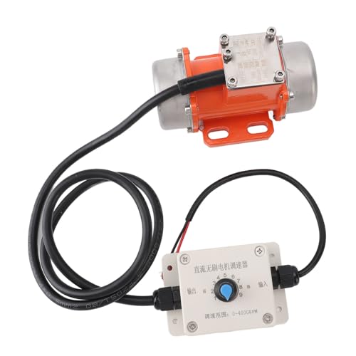 XIASABA DC 24V bürstenloser Aluminiumlegierung Elektrischer Beton Vibrator Vibration Motor 50W mit Geschwindigkeitsregler für die Bergbaumetallurgie Kohlekraftkonstruktion (50W) von XIASABA