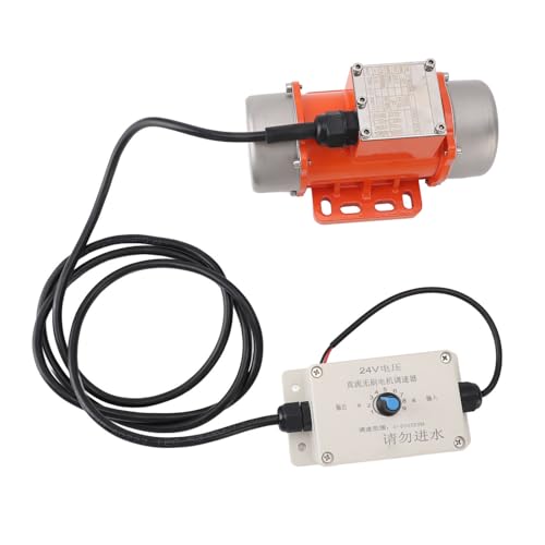 XIASABA DC 24V bürstenloser Aluminiumlegierung Elektrischer Beton Vibrator Vibration Motor 50W mit Geschwindigkeitsregler für die Bergbaumetallurgie Kohlekraftkonstruktion (70W) von XIASABA