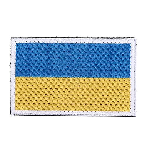 XIASABA European Country Flags Patch World National Badge Sticked Patch Accessoire Russland aus hochwertigem Polyester geeignet für alle alten Gruppen Männer Frauen Kinder können (Ukraine) von XIASABA