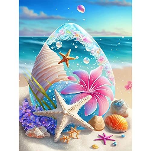 XIATIAN Diamond Painting Erwachsene Diamant Painting Bilder Kinder, 5D Diamond Painting Seestern DIY Crystal Art Stickerei Kreuzstich Bilder Set für Wanddekoration 30x40cm von XIATIAN