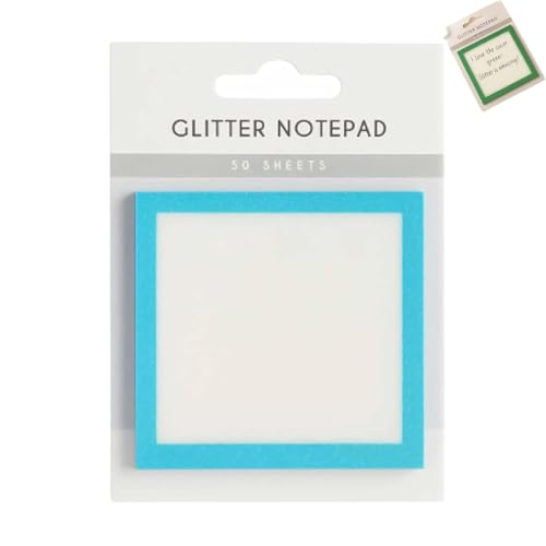 Sparkle Sticky Notes, Glitter Notepad Sticky Notes, Small to Do List, Office Supplie (1pcs-Blue) von XIBHDN