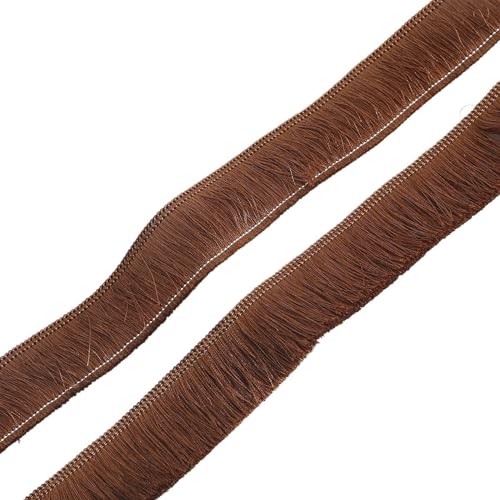 XIEweiZHI 1 Meter/Beutel, 30 mm breit, Polyester, Mehrfarbig, Quasten, Fransen, Spitze for Kleidung, Dekoration, DIY, Kopfschmuck, Ohrringe, Bekleidungszubehör für Kleidung DIY(Brown) von XIEweiZHI