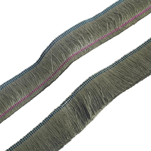 XIEweiZHI 1 Meter/Beutel, 30 mm breit, Polyester, Mehrfarbig, Quasten, Fransen, Spitze for Kleidung, Dekoration, DIY, Kopfschmuck, Ohrringe, Bekleidungszubehör für Kleidung DIY(Olive) von XIEweiZHI