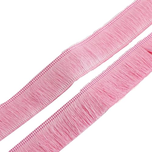 XIEweiZHI 1 Meter/Beutel, 30 mm breit, Polyester, Mehrfarbig, Quasten, Fransen, Spitze for Kleidung, Dekoration, DIY, Kopfschmuck, Ohrringe, Bekleidungszubehör für Kleidung DIY(Pink) von XIEweiZHI