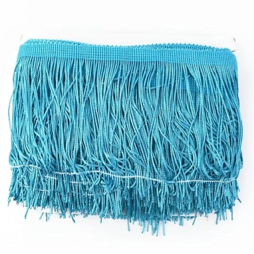 XIEweiZHI 10 Meter 10/15/20/30 cm Quaste Fringe Trim Spitzenband DIY Latin Kleid Fransen Kleidungsstück Dekor Vorhang Nähzubehör für Kleidung DIY(No.15,10cm) von XIEweiZHI