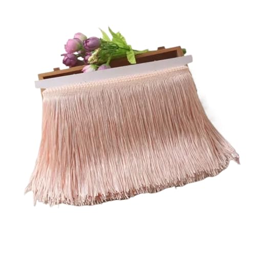 XIEweiZHI 10 Meter 10/15/20/30 cm Quaste Fringe Trim Spitzenband DIY Latin Kleid Fransen Kleidungsstück Dekor Vorhang Nähzubehör für Kleidung DIY(No.18,30cm) von XIEweiZHI