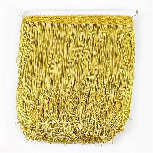 XIEweiZHI 10 Meter 10/15/20/30 cm Quaste Fringe Trim Spitzenband DIY Latin Kleid Fransen Kleidungsstück Dekor Vorhang Nähzubehör für Kleidung DIY(No.23,20cm) von XIEweiZHI
