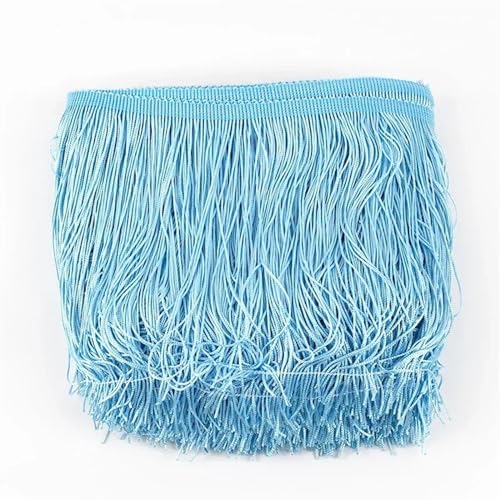 XIEweiZHI 10 Meter 10/15/20/30 cm Quaste Fringe Trim Spitzenband DIY Latin Kleid Fransen Kleidungsstück Dekor Vorhang Nähzubehör für Kleidung DIY(No.24,30cm) von XIEweiZHI