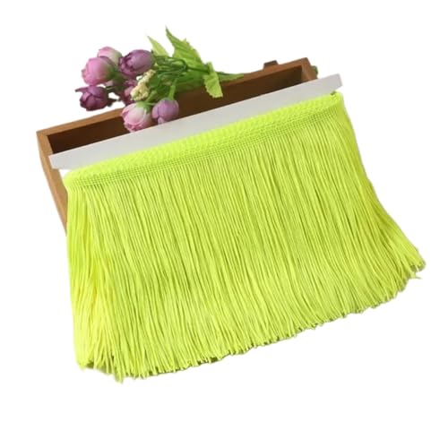 XIEweiZHI 10 Meter 10/15/20/30 cm Quaste Fringe Trim Spitzenband DIY Latin Kleid Fransen Kleidungsstück Dekor Vorhang Nähzubehör für Kleidung DIY(No.28,15cm) von XIEweiZHI