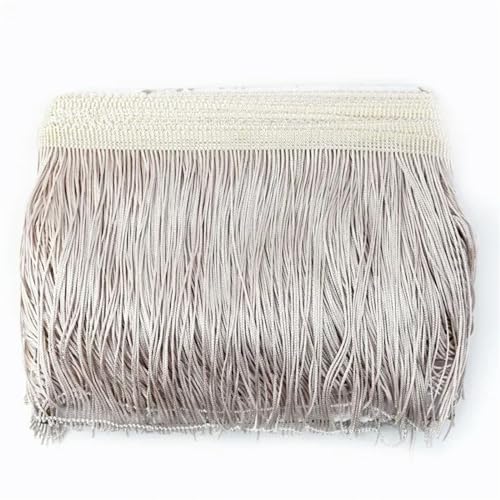 XIEweiZHI 10 Meter 10/15/20/30 cm Quaste Fringe Trim Spitzenband DIY Latin Kleid Fransen Kleidungsstück Dekor Vorhang Nähzubehör für Kleidung DIY(No.29,15cm) von XIEweiZHI