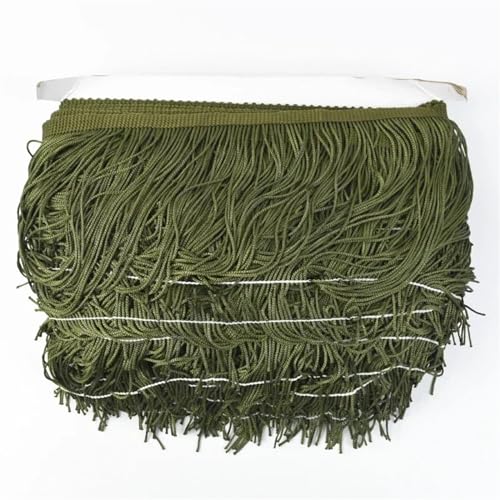 XIEweiZHI 10 Meter 10/15/20/30 cm Quaste Fringe Trim Spitzenband DIY Latin Kleid Fransen Kleidungsstück Dekor Vorhang Nähzubehör für Kleidung DIY(No.35,10cm) von XIEweiZHI