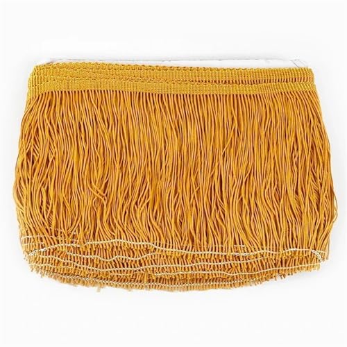 XIEweiZHI 10 Meter 10/15/20/30 cm Quaste Fringe Trim Spitzenband DIY Latin Kleid Fransen Kleidungsstück Dekor Vorhang Nähzubehör für Kleidung DIY(No.4,30cm) von XIEweiZHI