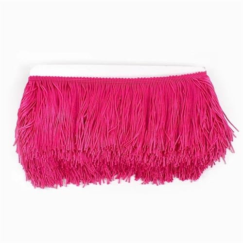 XIEweiZHI 10 Meter 10/15/20/30 cm Quaste Fringe Trim Spitzenband DIY Latin Kleid Fransen Kleidungsstück Dekor Vorhang Nähzubehör für Kleidung DIY(No.9,30cm) von XIEweiZHI
